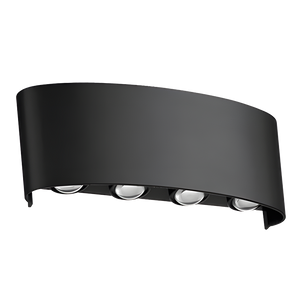 ابليك 4 عدسه اب  داون 8وات up-down بلاستيك ورم warm