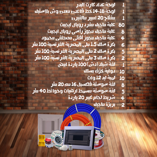 باقة تأسيس شقة 200 متر (لوكس)