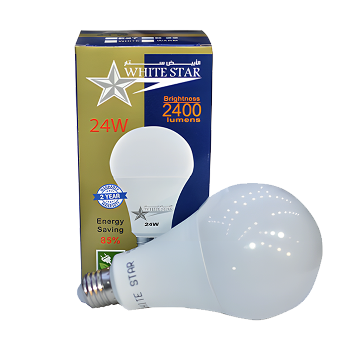لمبه ليد 24 وات ابيض وايت ستار whitestar