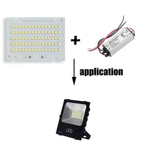 لوحة LED شبايه 100 وات مع وحدة تشغيل وختم كشاف LED