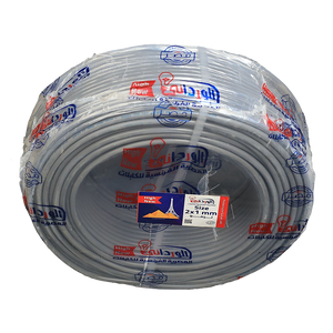 لفة سلك نحاس 2×1 مم ترمو بلاستيك المصرية الفرنسية هاى نيو