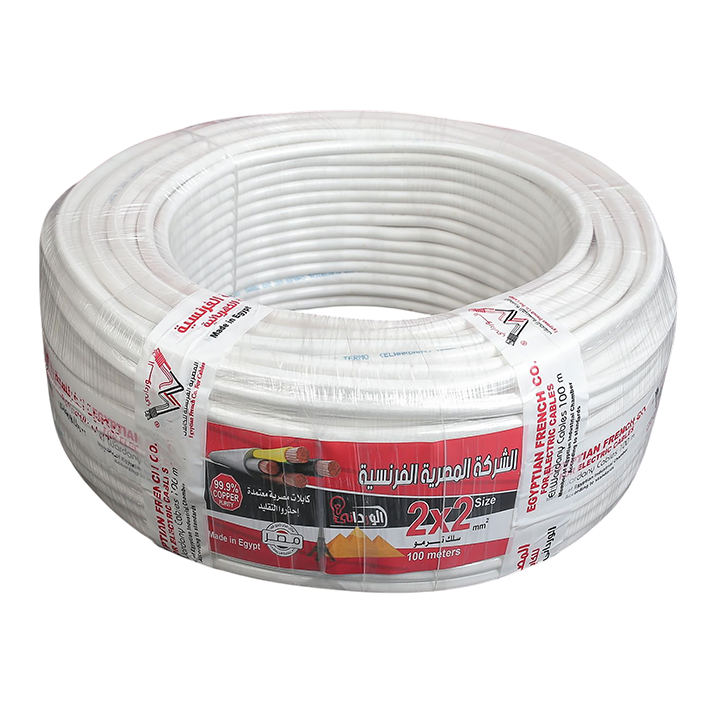 سلك ترمو بلاستيك 2ف2 شعر المصريه الفرنسيه للكابلات