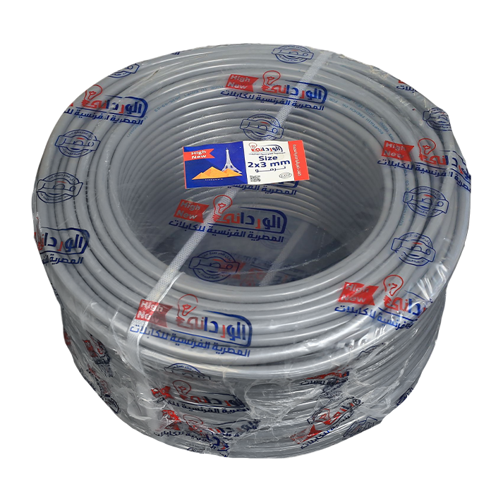 لفة سلك شعر 2×3 مم ترمو بلاستيك المصرية الفرنسية هاى نيو