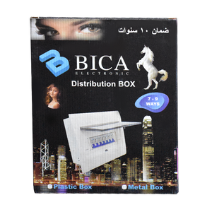 لوحه توزيع 7-9 خط قاعدة معدن ووش بلاستيك بيكا bica