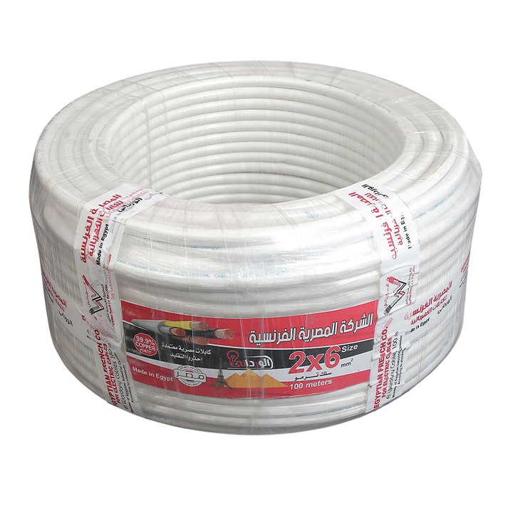 سلك ترمو بلاستيك 2ف6 شعر المصريه الفرنسيه للكابلات