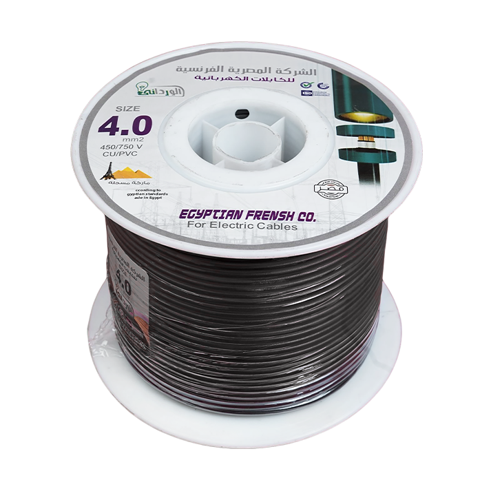 لفة سلك نحاس معزول 4 مم المصرية الفرنسية