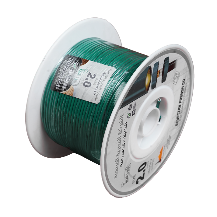 لفة سلك نحاس معزول 2 مم المصرية الفرنسية