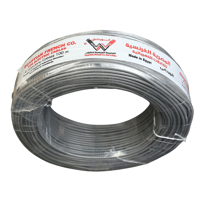 لفة سلك تليفون 3 جوز 6فرده نحاس المصرية الفرنسية