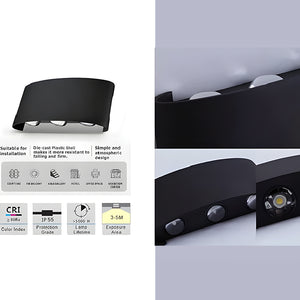 ابليك 3 عدسه اب / داون بلاستيك RGB الوان