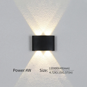 ابليك 2 عدسه اب  داون 4 وات up-down بلاستيك ورم warm