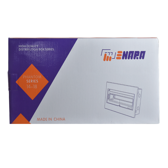 لوحه توزيع 14-18 خط قاعدة معدن ووش بلاستيك اناره enara