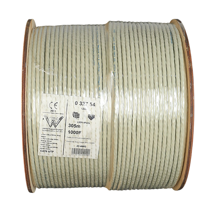 سلك نت cat6 305 متر المصريه الفرنسيه للكابلات