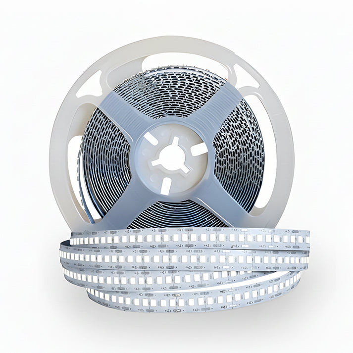 شريط ليد بروفايل 240 ليد ابيض 5 متر نحاس