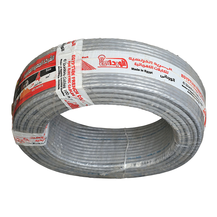 لفة سلك تليفون 4 جوز 8فرده نحاس المصرية الفرنسية