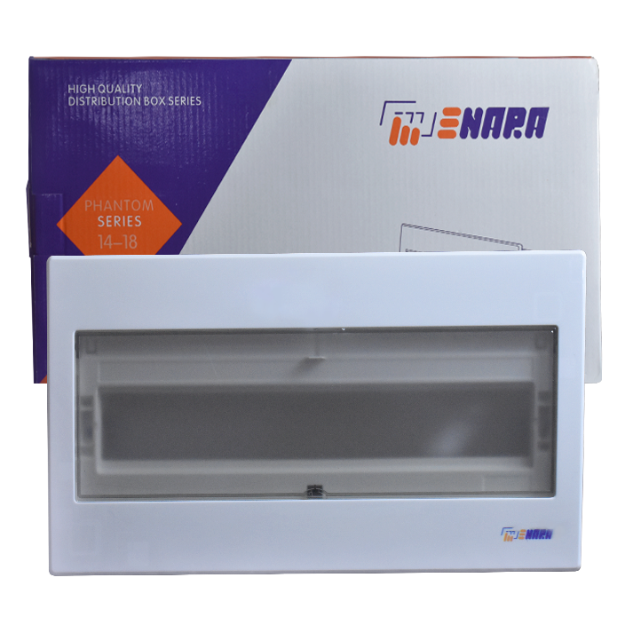 لوحه توزيع 14-18 خط قاعدة معدن ووش بلاستيك اناره enara