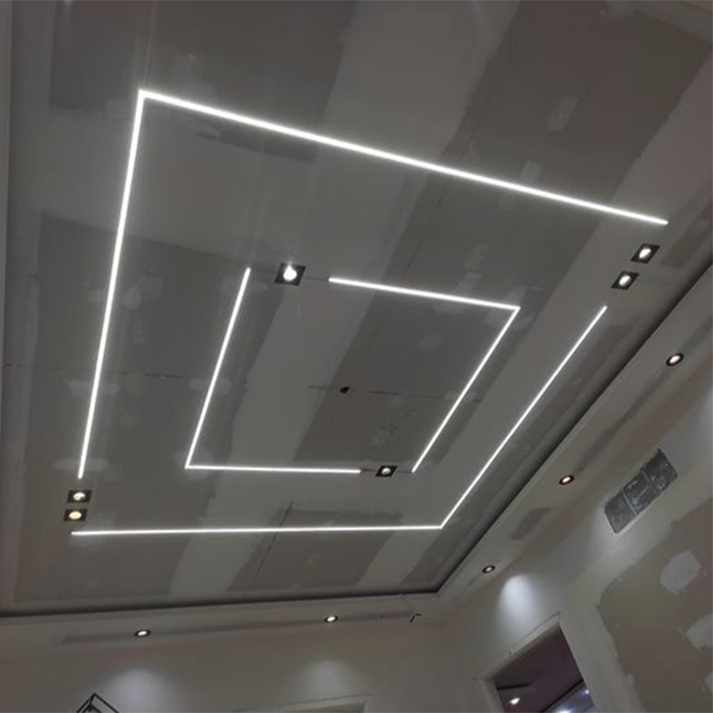 شريط ليد بروفايل على التيار 10 متر 240 ليد ابيض