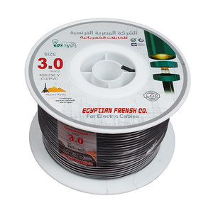 لفة سلك نحاس معزول 3 مم المصرية الفرنسية