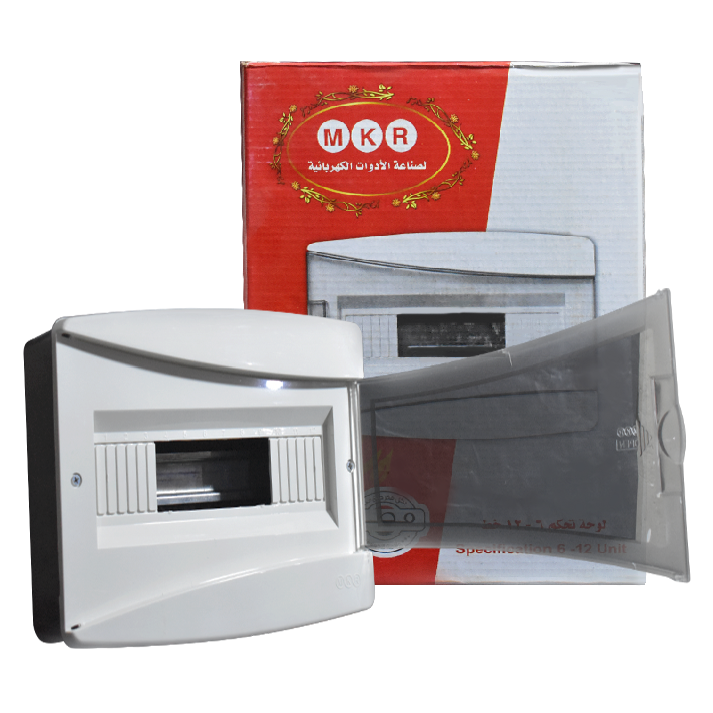 لوحه توزع 6-12 خط بلاستيك mkr