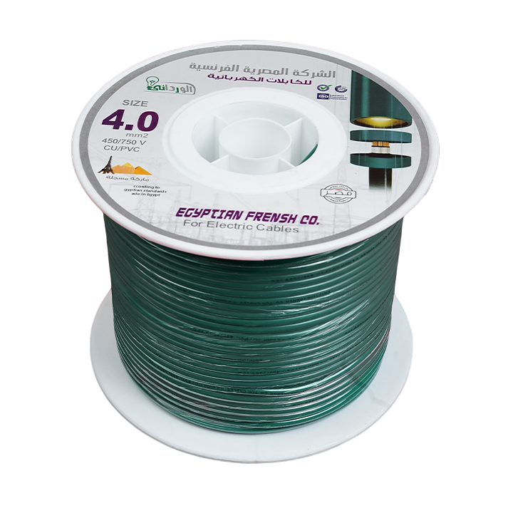 لفة سلك نحاس معزول 4 مم المصرية الفرنسية