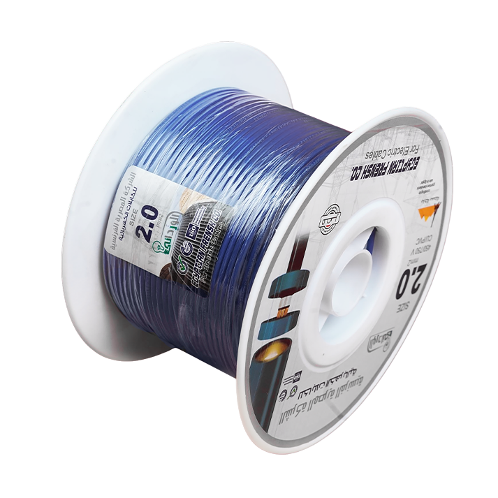 لفة سلك نحاس معزول 2 مم المصرية الفرنسية