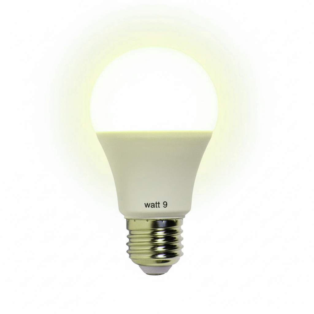 9-watt LED bulb, Y9, 12-month warranty 
