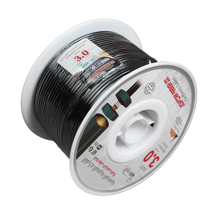 لفة سلك نحاس معزول 3 مم المصرية الفرنسية