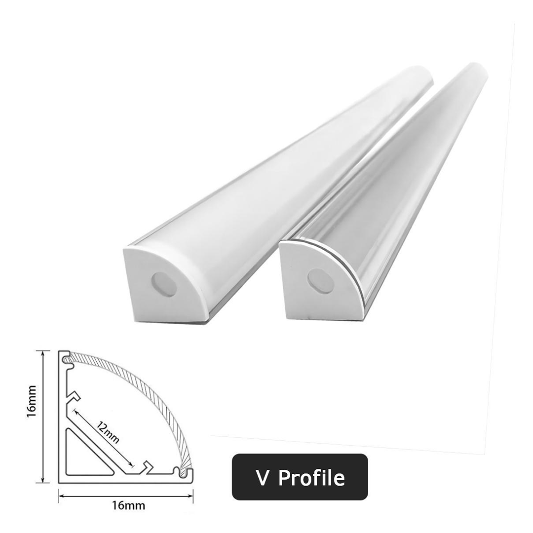 عود بروفايل المونيوم 1.5 سم زاويه - الورداني للإضاءة الحديثة