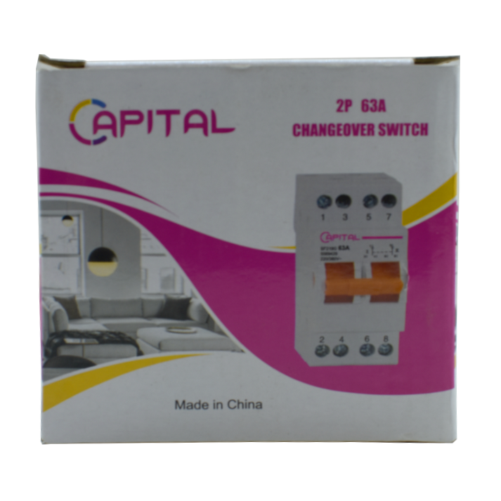 سكينه قلاب اتوماتيك 63 امبير 1 فاز 220 فولت كابيتال