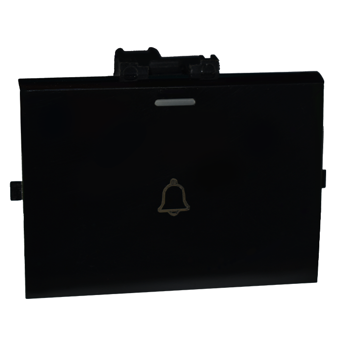 زر جرس عريض ثلاثي اسود شين تك