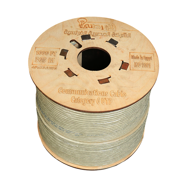 سلك نت cat6 305 متر المصريه الفرنسيه للكابلات