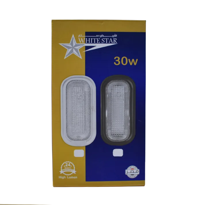 جلوب ليد 30 وات بيضاوى 3 حركه وايت ستار whitestar