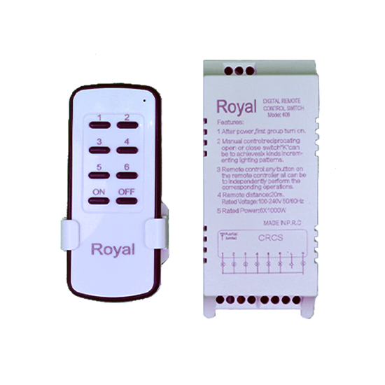 وحدة ريموت 6 خط - الورداني للإضاءة الحديثة